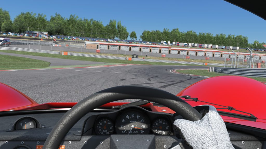 assetto corsa sim racing game, Ferrari at Brand's Hatch Track